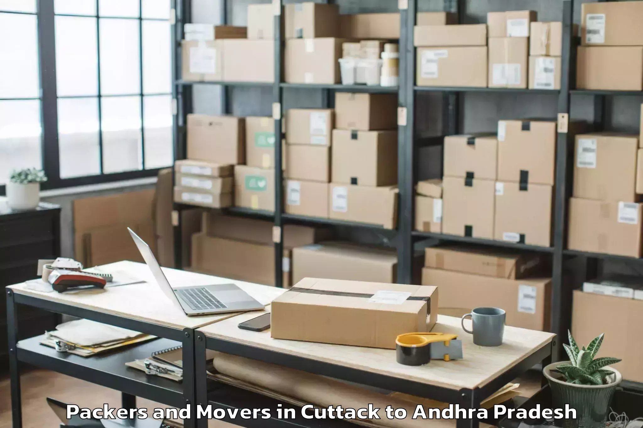 Book Your Cuttack to Vadlamudi Packers And Movers Today